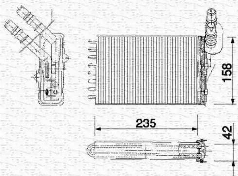 Magneti Marelli 350218159000 - Heat Exchanger, interior heating car-mod.net