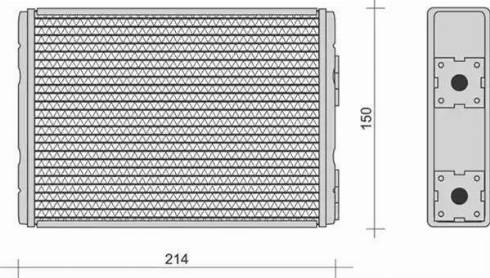 Magneti Marelli 350218294000 - Heat Exchanger, interior heating car-mod.net