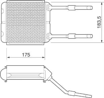 Magneti Marelli 350218217000 - Heat Exchanger, interior heating car-mod.net
