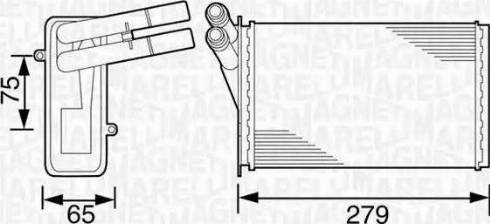 Magneti Marelli 350218220000 - Heat Exchanger, interior heating car-mod.net