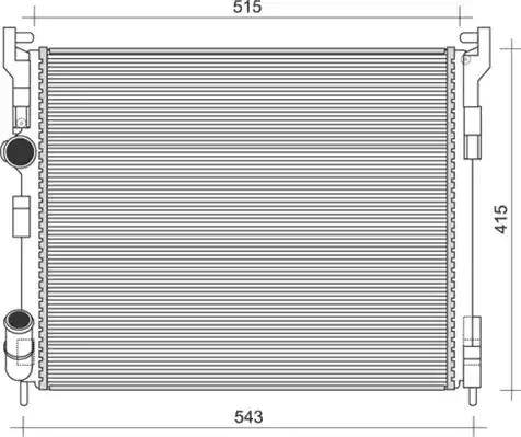 Magneti Marelli 350213996000 - Radiator, engine cooling car-mod.net