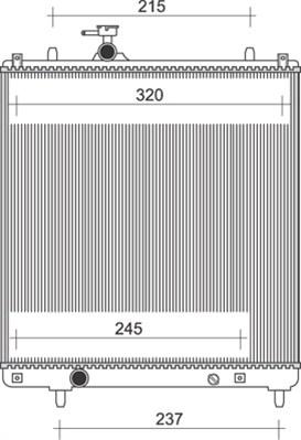 Magneti Marelli 350213967000 - Radiator, engine cooling car-mod.net