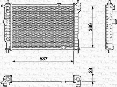 Magneti Marelli 350213586000 - Radiator, engine cooling car-mod.net