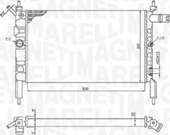 Magneti Marelli 350213193800 - Radiator, engine cooling car-mod.net