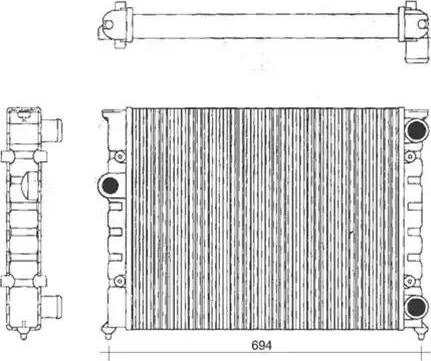 Magneti Marelli 350213104200 - Radiator, engine cooling car-mod.net