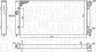 Magneti Marelli 350213185300 - Radiator, engine cooling car-mod.net