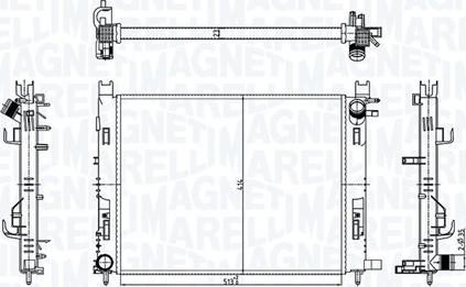 Magneti Marelli 350213182100 - Radiator, engine cooling car-mod.net