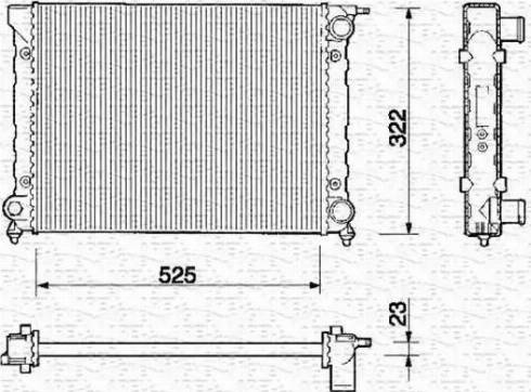 Magneti Marelli 350213203000 - Radiator, engine cooling car-mod.net