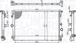 Magneti Marelli 350213216400 - Radiator, engine cooling car-mod.net