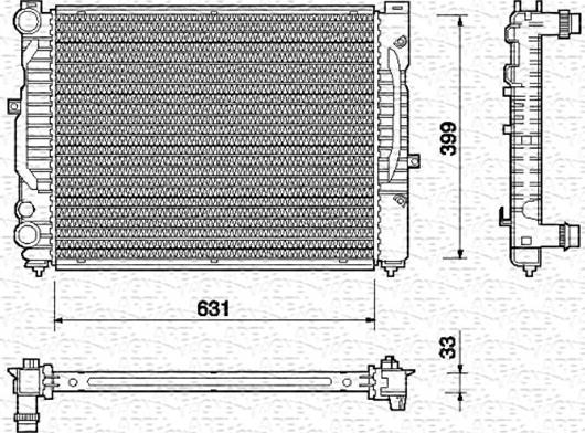 Magneti Marelli 350213712000 - Radiator, engine cooling car-mod.net