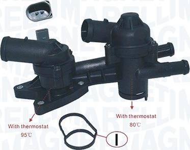 Magneti Marelli 352317004810 - Coolant thermostat / housing car-mod.net