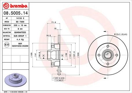Magneti Marelli 360406048300 - Brake Disc car-mod.net