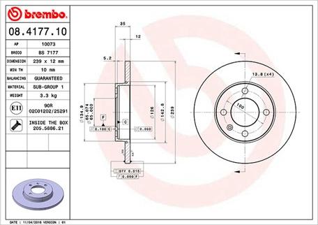 Magneti Marelli 360406047900 - Brake Disc car-mod.net