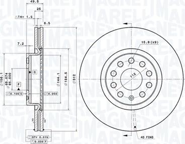 Magneti Marelli 360406050601 - Brake Disc car-mod.net