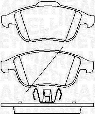 Magneti Marelli 363916060429 - Brake Pad Set, disc brake car-mod.net