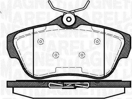 Magneti Marelli 363916060194 - Brake Pad Set, disc brake car-mod.net