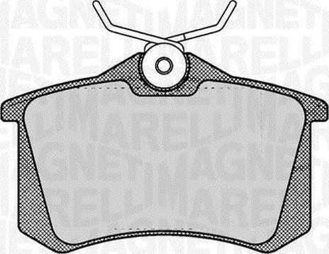 Magneti Marelli 363916060144 - Brake Pad Set, disc brake car-mod.net