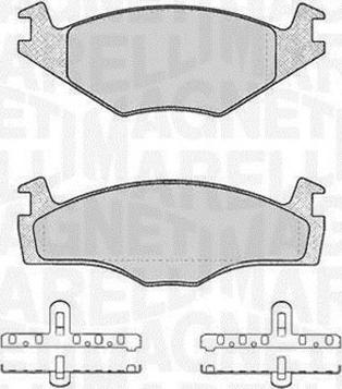 Magneti Marelli 363916060394 - Brake Pad Set, disc brake car-mod.net