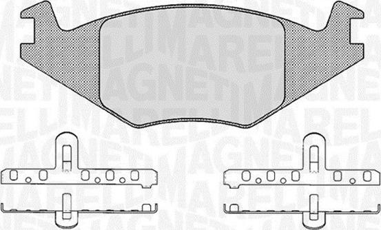 Magneti Marelli 363916060395 - Brake Pad Set, disc brake car-mod.net