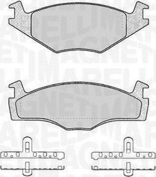 Magneti Marelli 363916060392 - Brake Pad Set, disc brake car-mod.net