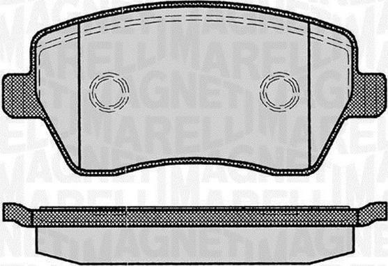 Magneti Marelli 363916060347 - Brake Pad Set, disc brake car-mod.net