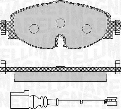 Magneti Marelli 363916060715 - Brake Pad Set, disc brake car-mod.net