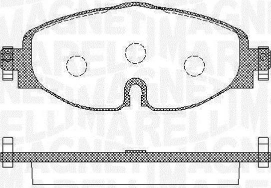 Magneti Marelli 363916060716 - Brake Pad Set, disc brake car-mod.net