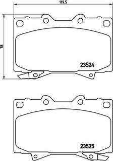 FTE 9001158 - Brake Pad Set, disc brake car-mod.net