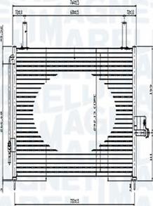 Magneti Marelli - BR 351309231MM - Condenser, air conditioning car-mod.net