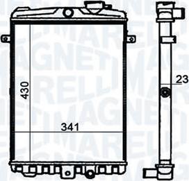 Magneti Marelli - BR RMM1063RVW - Radiator, engine cooling car-mod.net