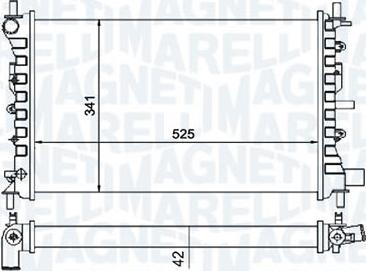 Magneti Marelli - BR RMM1062RFD - Radiator, engine cooling car-mod.net