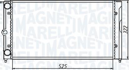 Magneti Marelli - BR RMM1015HVW - Radiator, engine cooling car-mod.net