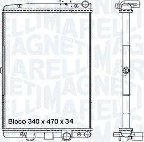 Magneti Marelli - BR RMM367001M - Radiator, engine cooling car-mod.net