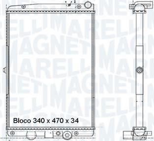Magneti Marelli - BR RMM374001M - Radiator, engine cooling car-mod.net