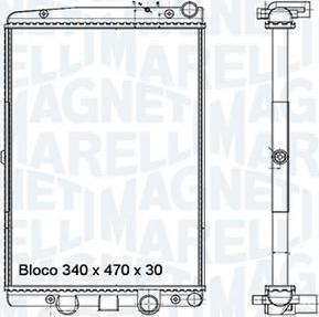 Magneti Marelli - BR RMM373881M - Radiator, engine cooling car-mod.net
