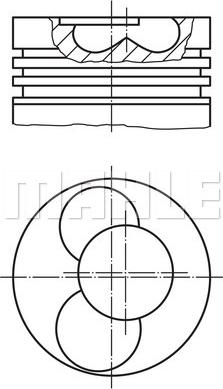 MAHLE 030 80 02 - Piston car-mod.net