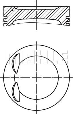MAHLE 030 PI 00100 000 - Piston car-mod.net
