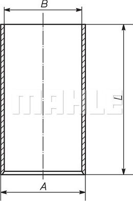 MAHLE 007 WV 47 00 - Cylinder Sleeve car-mod.net