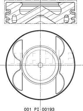 MAHLE 001 PI 00193 000 - Piston car-mod.net