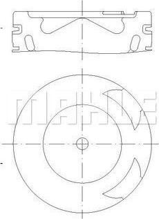 MAHLE 001 PI 00186 000 - Piston car-mod.net