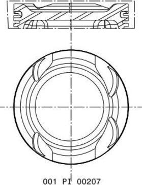 MAHLE 001 PI 00207 000 - Piston car-mod.net