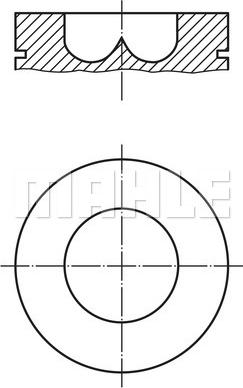 MAHLE 008 18 00 - Piston car-mod.net