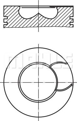 MAHLE 213 70 00 - Piston car-mod.net