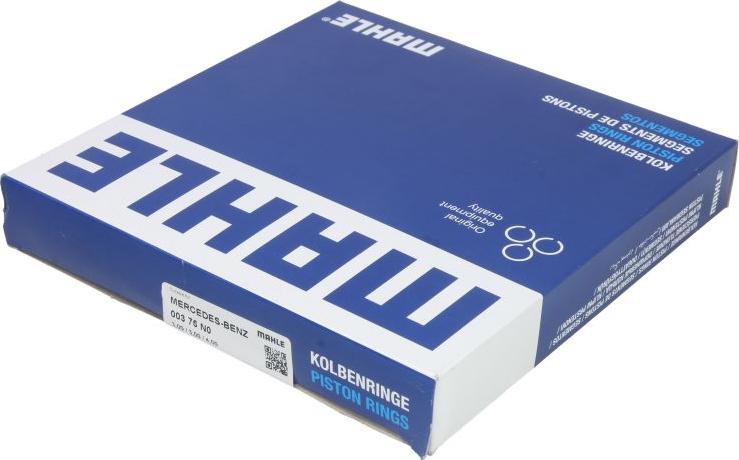 MAHLE 003 76 N0 - Piston Ring Kit car-mod.net