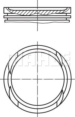 MAHLE 011 PI 00112 000 - Piston car-mod.net
