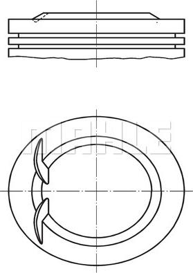 MAHLE 011 02 00 - Piston car-mod.net