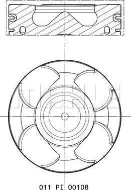 MAHLE 011 PI 00108 000 - Piston car-mod.net