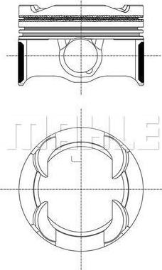 MAHLE 081 PI 00130 000 - Piston car-mod.net