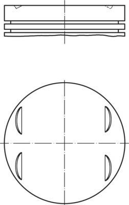 MAHLE 448 PI 00100 000 - Piston car-mod.net