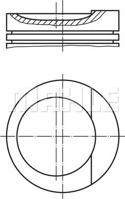 MAHLE 034 79 00 - Piston car-mod.net